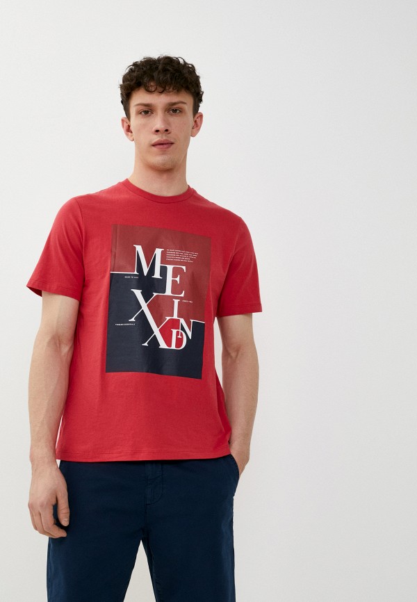 мужская футболка с коротким рукавом mexx, красная