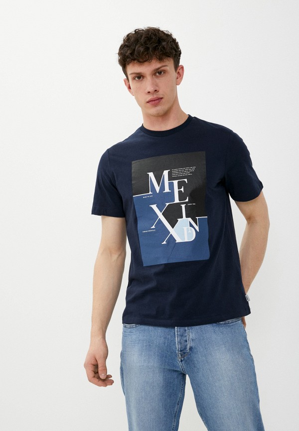 мужская футболка с коротким рукавом mexx, синяя
