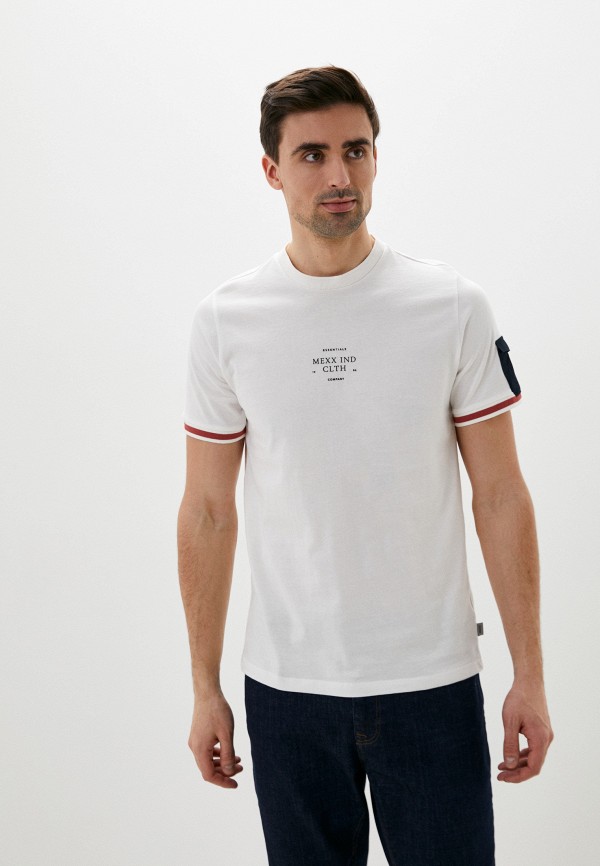 мужская футболка с коротким рукавом mexx, белая