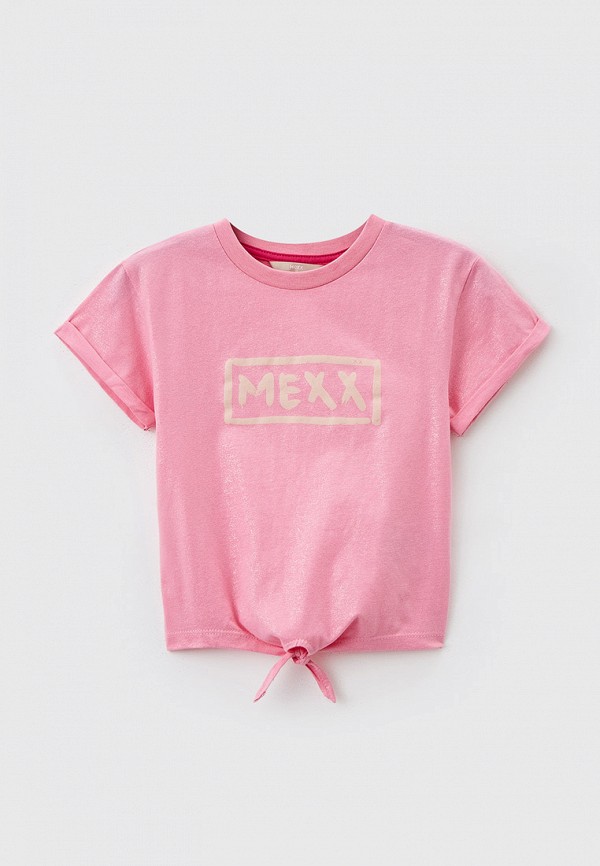 футболка с коротким рукавом mexx для девочки, розовая
