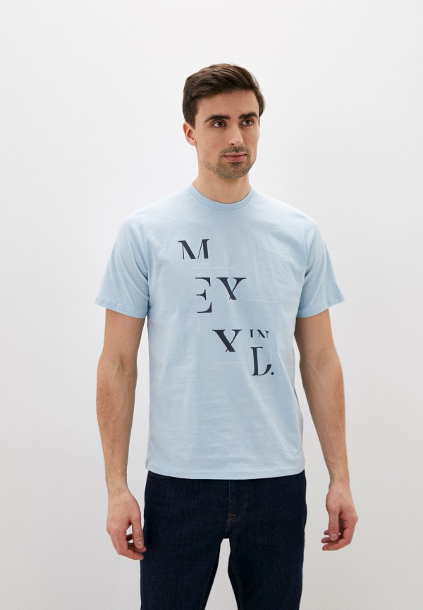 мужская футболка mexx, голубая