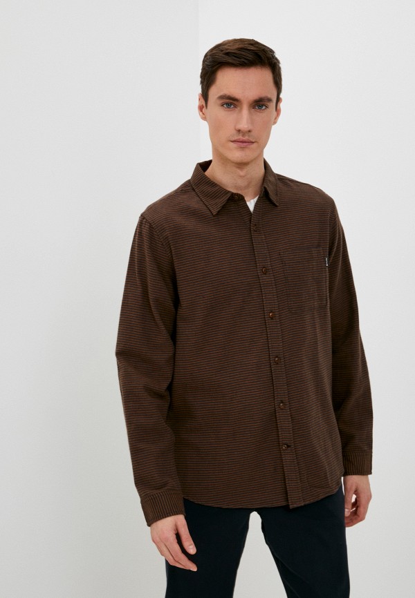 мужская рубашка hurley, коричневая