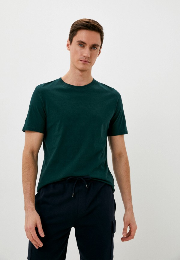 мужская футболка с коротким рукавом marks & spencer, зеленая