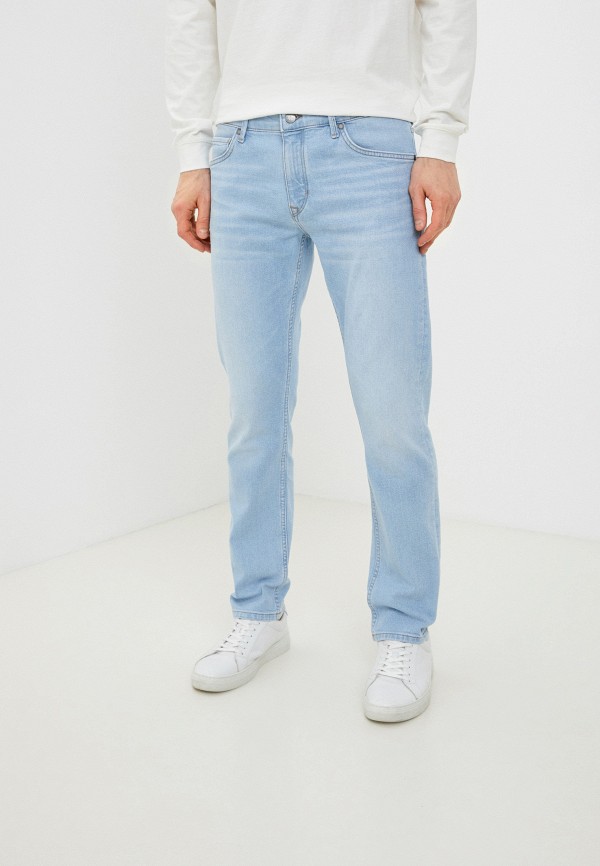 мужские зауженные джинсы marc o’polo, голубые