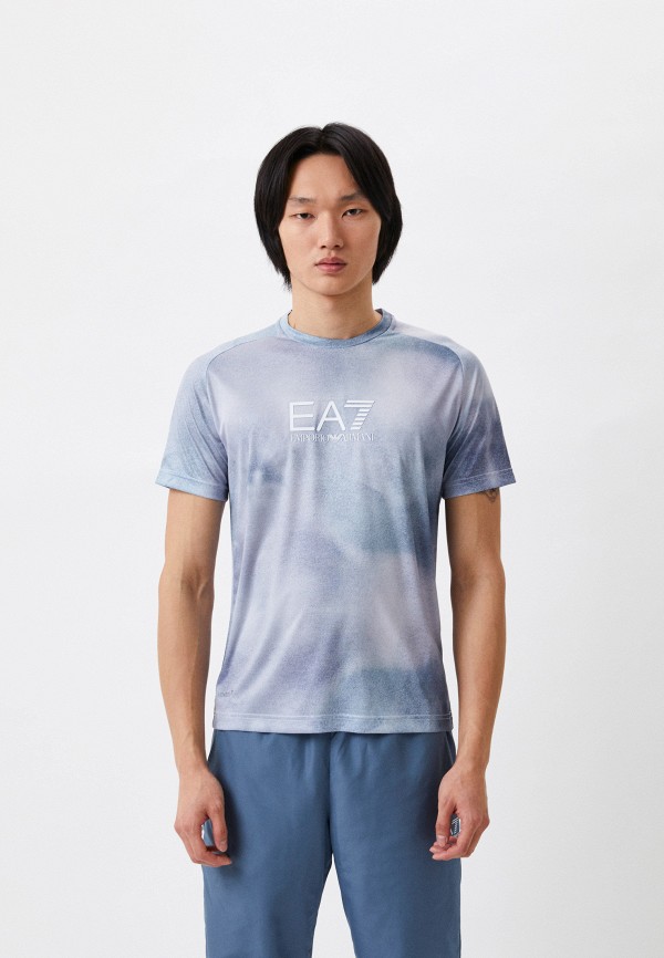 мужская спортивные футболка ea7, разноцветная