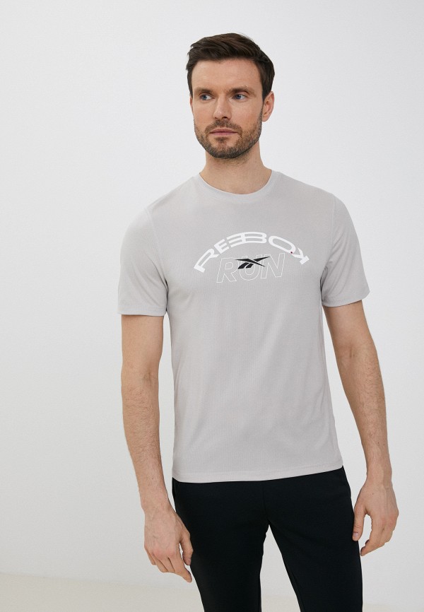 мужская спортивные футболка reebok, бежевая