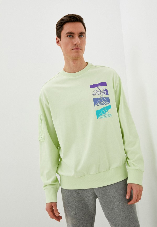 мужской свитшот adidas, зеленый