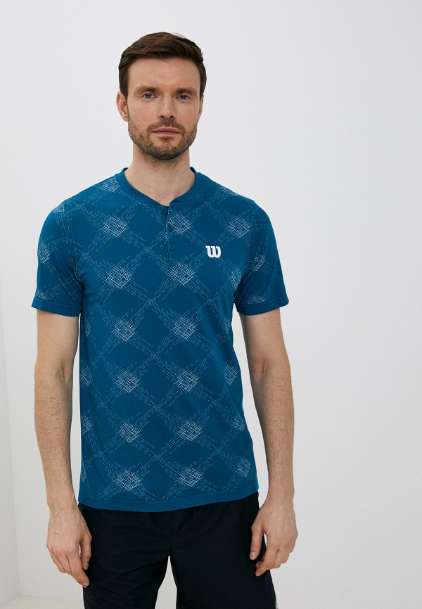 мужская футболка wilson, синяя