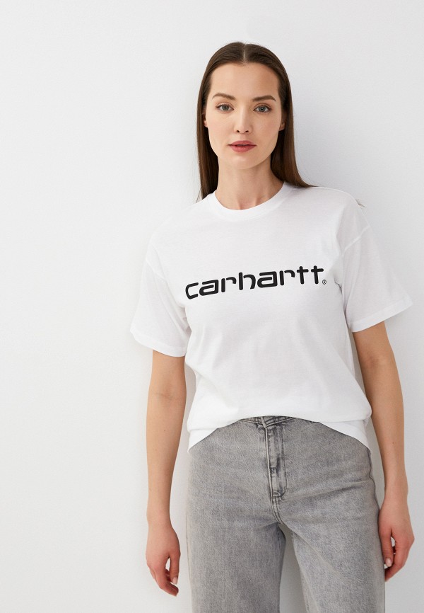 женская футболка carhartt wip, белая