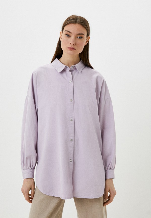 женская рубашка с длинным рукавом jdy, фиолетовая