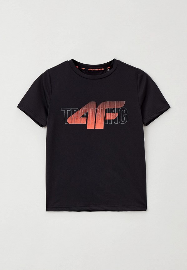 футболка 4f для мальчика, черная