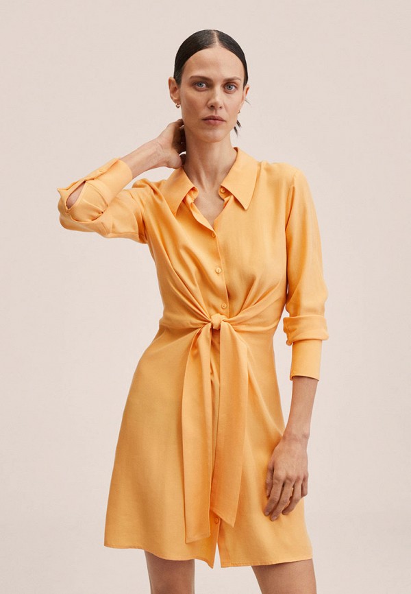 женское платье mango, желтое
