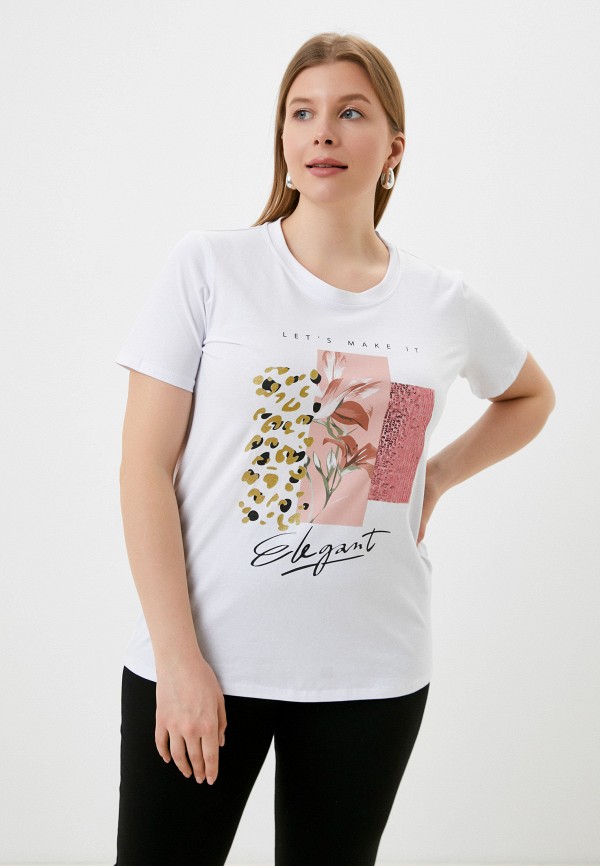 женская футболка kitana by rinascimento, белая