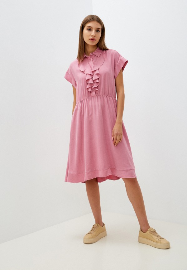 женское платье united colors of benetton, розовое