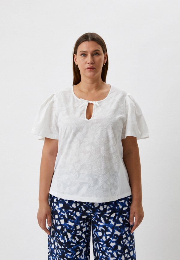 женская блузка persona by marina rinaldi, белая