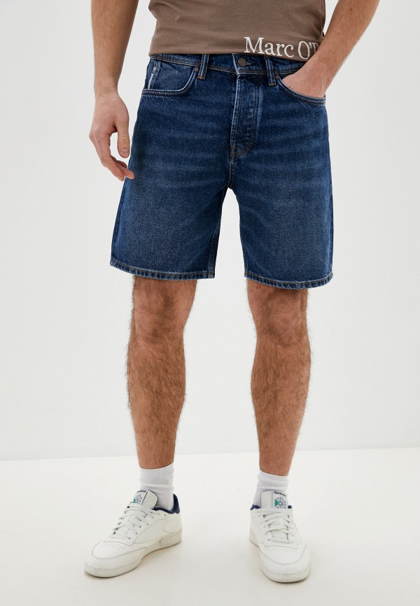 мужские джинсовые шорты marc o’polo denim, синие
