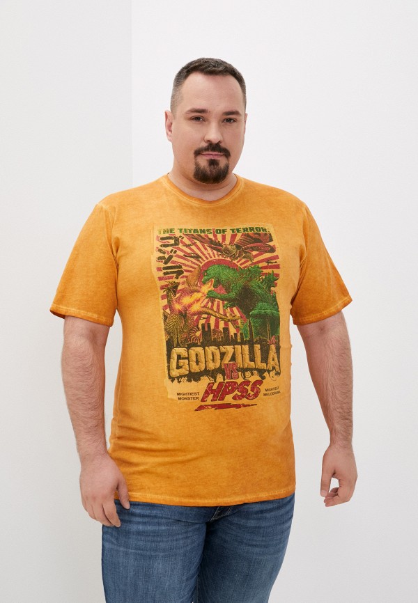 мужская футболка maxfort, оранжевая