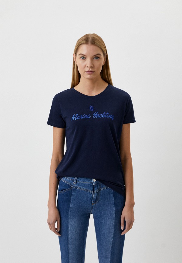 женская футболка marina yachting, синяя