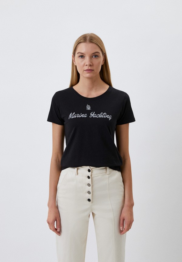 женская футболка marina yachting, черная
