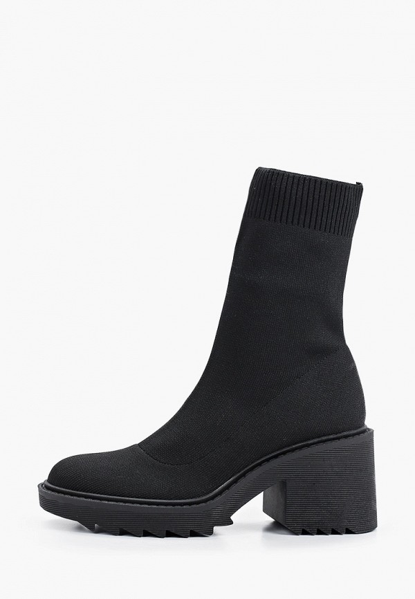 женские полусапожки ideal shoes, черные