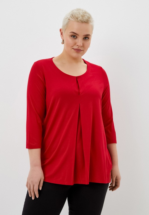 женская блузка ulla popken, красная
