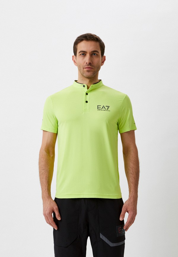 мужская спортивные футболка ea7, зеленая