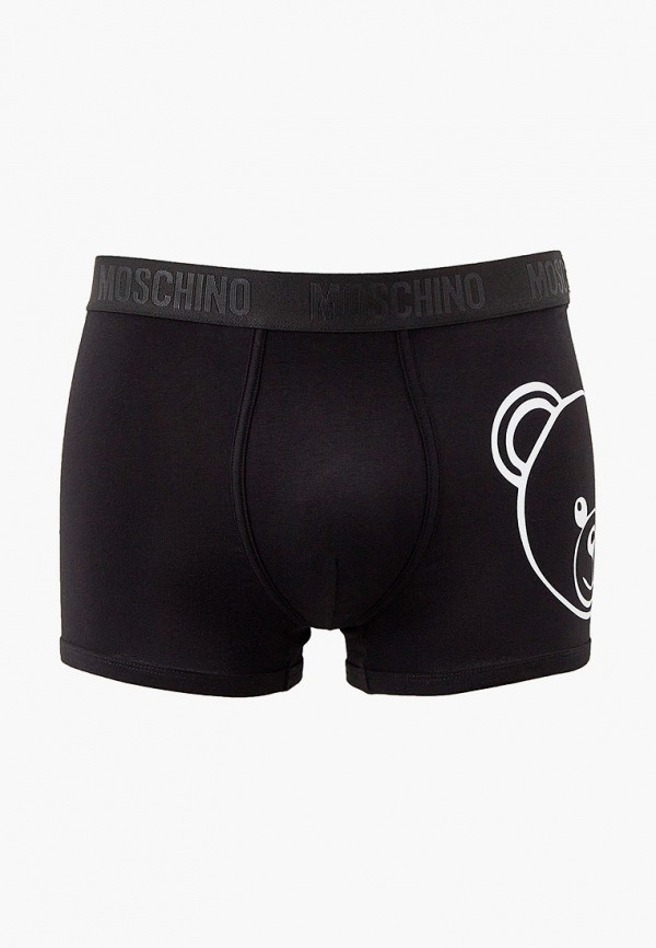 мужские трусы-боксеры moschino underwear, черные