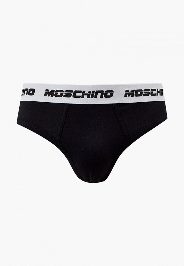 мужские трусы-брифы moschino underwear, черные