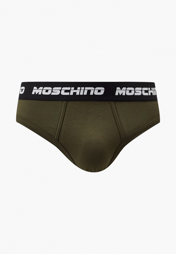 мужские трусы-брифы moschino underwear, хаки