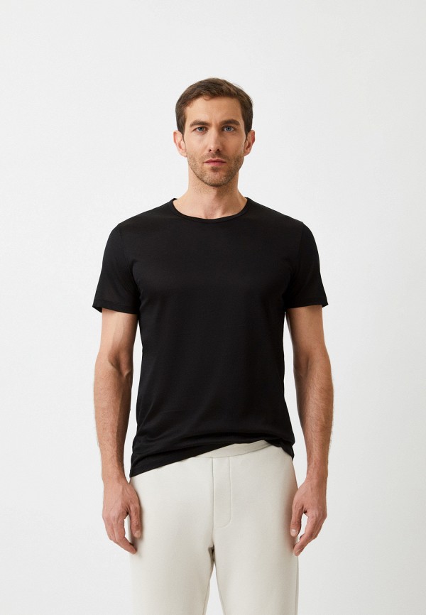 мужская футболка ermenegildo zegna, черная