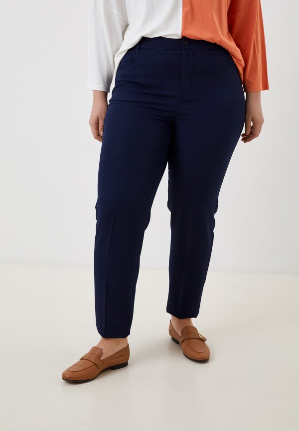 женские классические брюки kitana by rinascimento, синие
