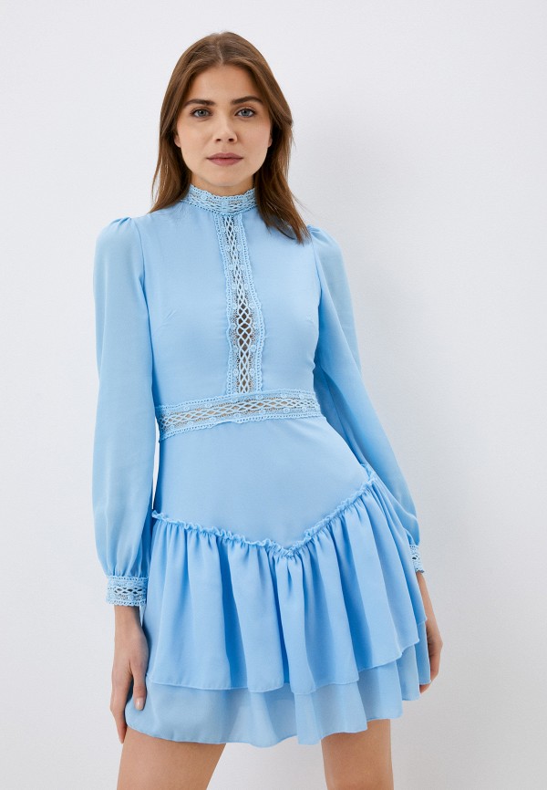 женское повседневные платье lakressi, голубое