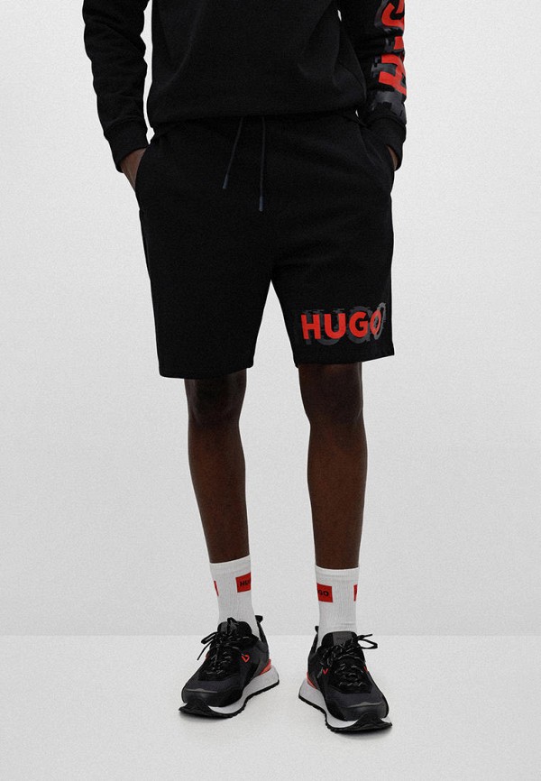 мужские спортивные шорты hugo, черные