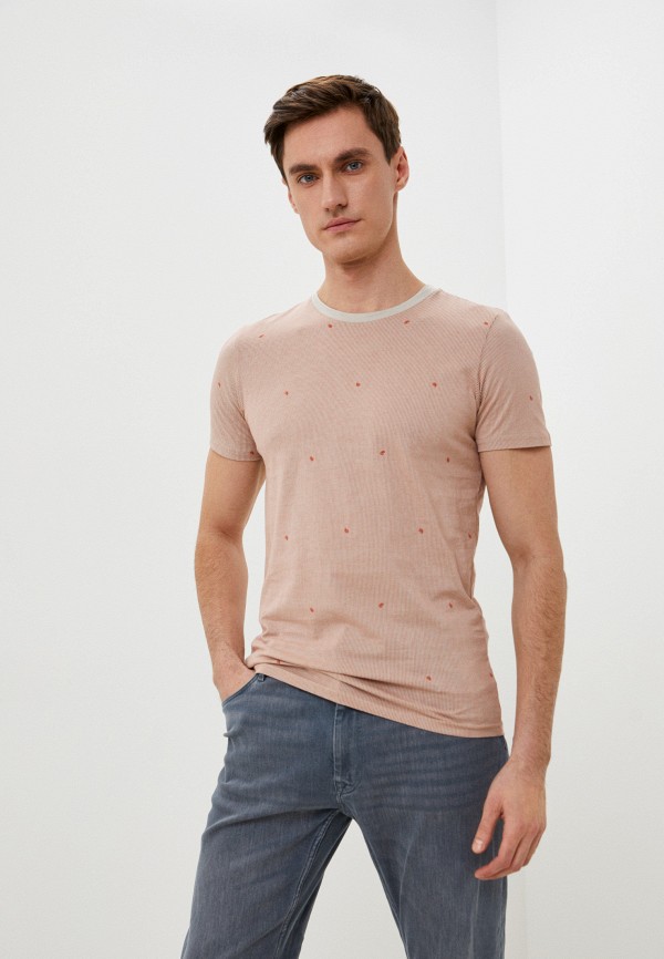 мужская футболка с коротким рукавом baker’s, розовая