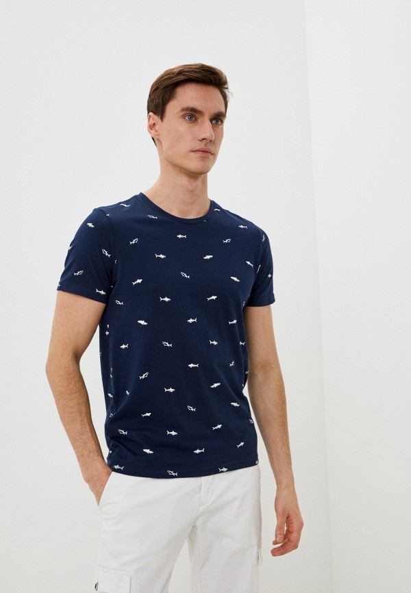 мужская футболка с коротким рукавом baker’s, синяя