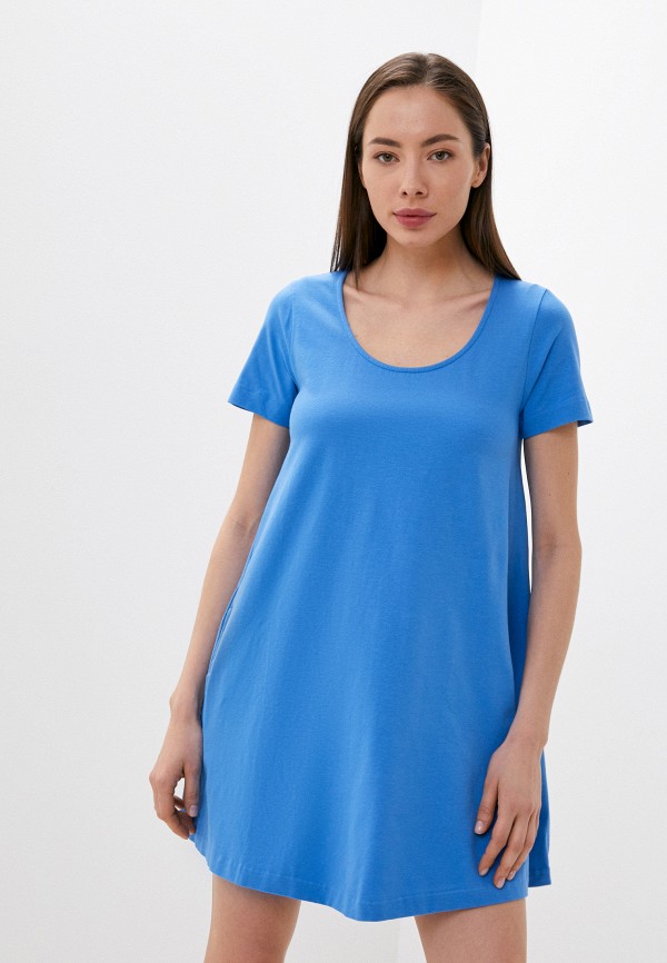 женское платье united colors of benetton, голубое
