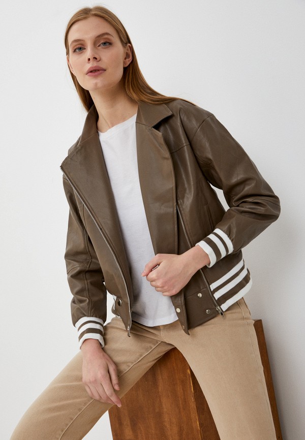 женская куртка lakressi, коричневая