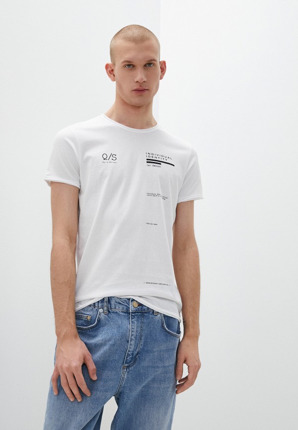 мужская футболка с коротким рукавом q/s designed by, белая