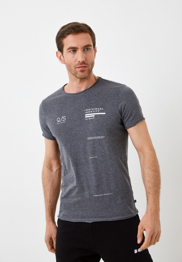 мужская футболка с коротким рукавом q/s designed by, серая