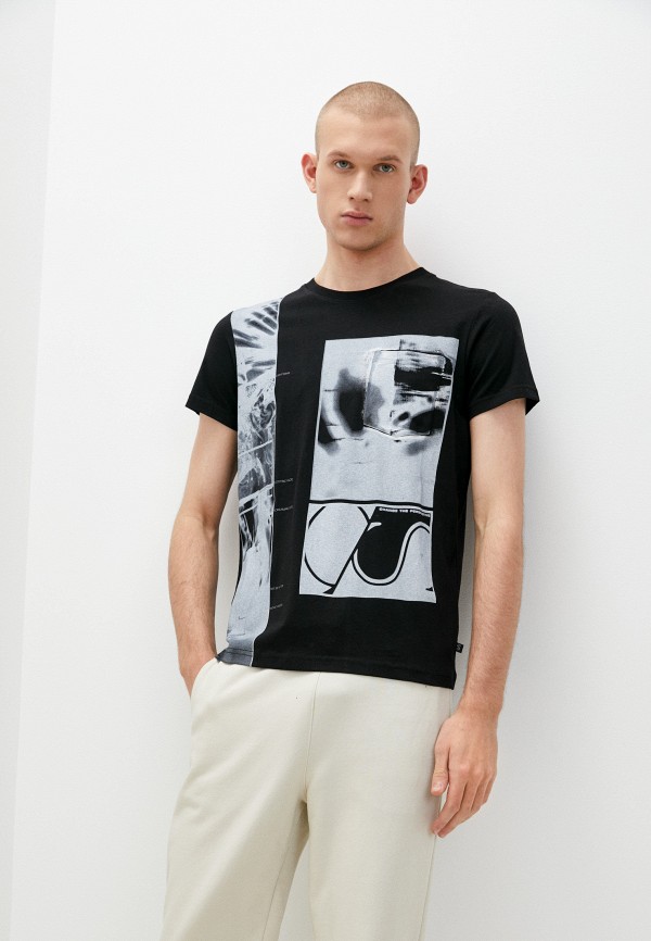 мужская футболка с коротким рукавом q/s designed by, черная