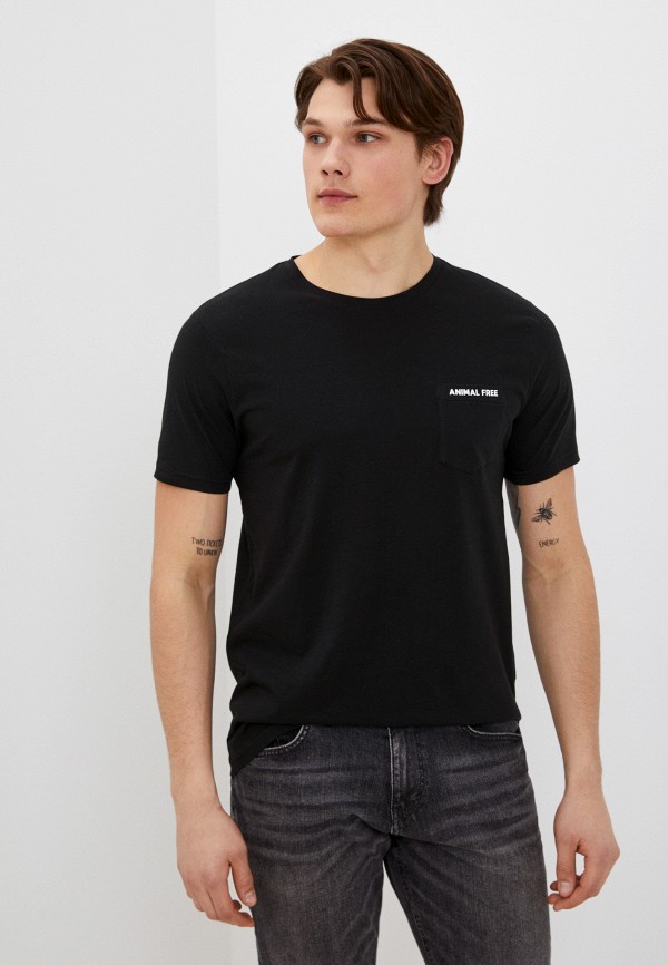 мужская футболка с коротким рукавом save the duck, черная