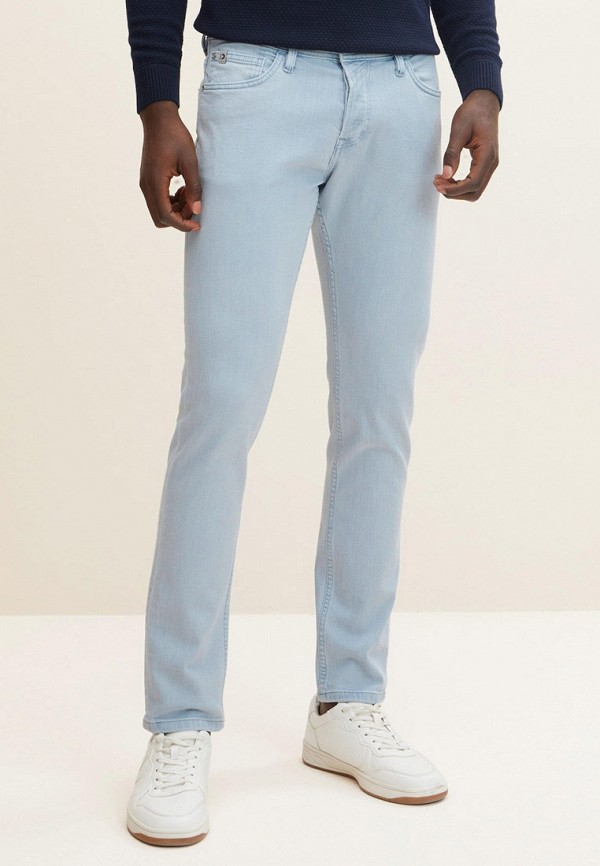 мужские зауженные джинсы tom tailor, голубые