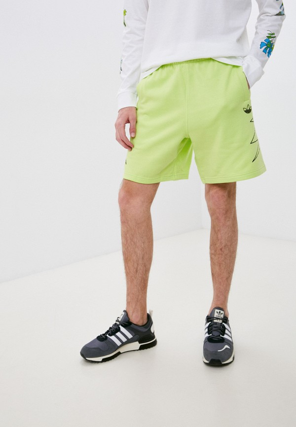 мужские спортивные шорты adidas, зеленые