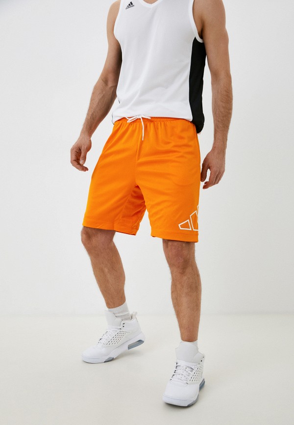 мужские спортивные шорты adidas, оранжевые