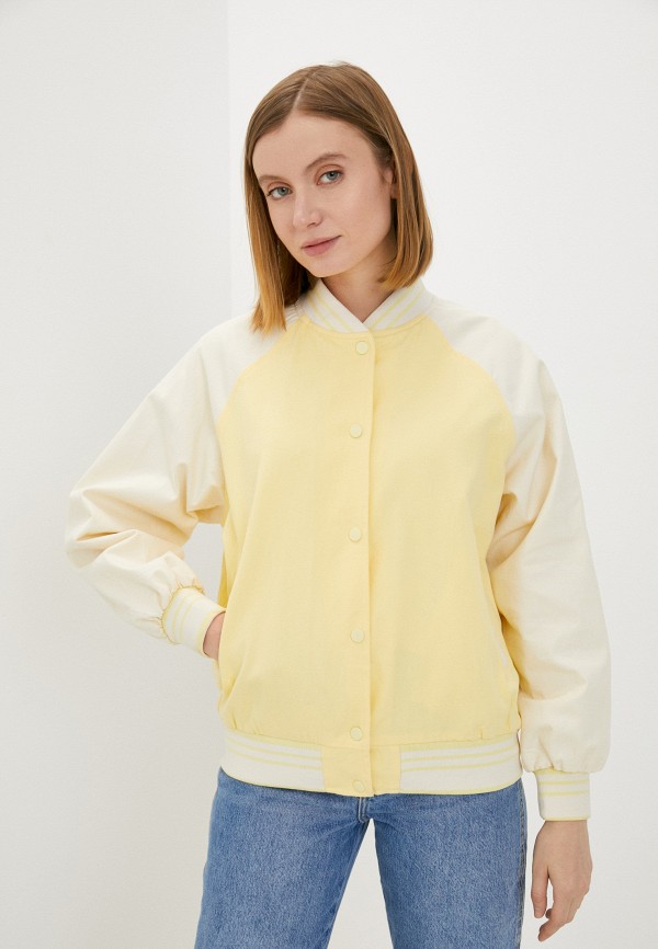 женская куртка izabella, желтая