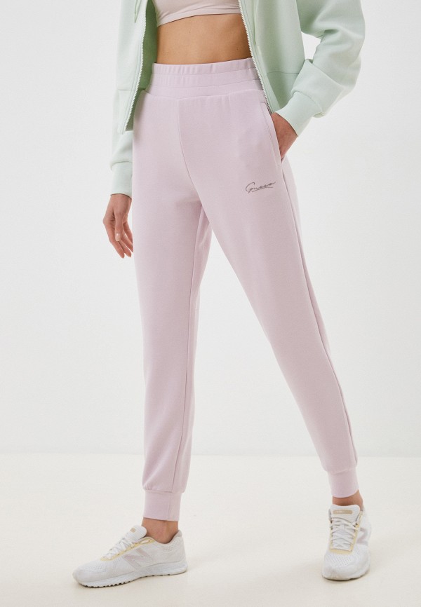 женские спортивные брюки guess, розовые