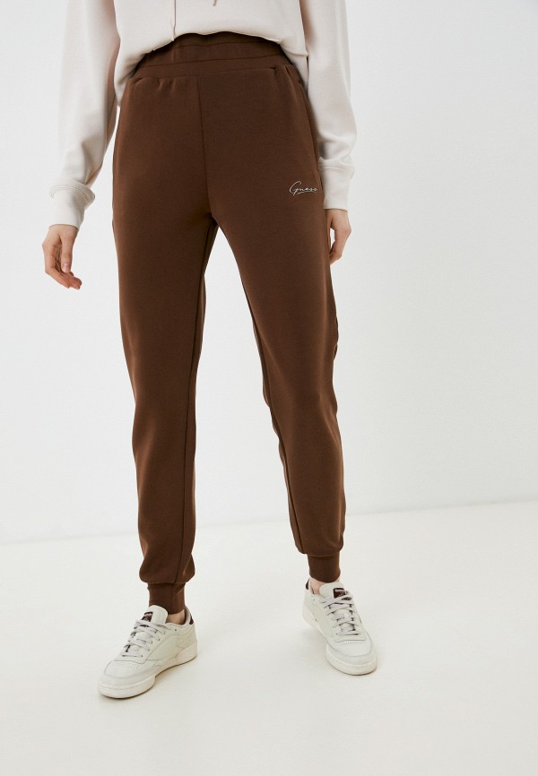 женские спортивные брюки guess, коричневые