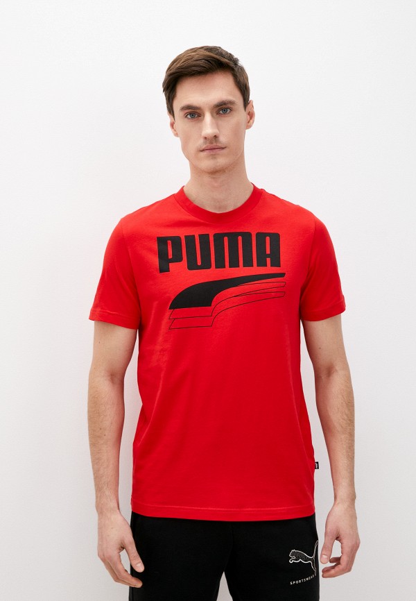мужская спортивные футболка puma, красная