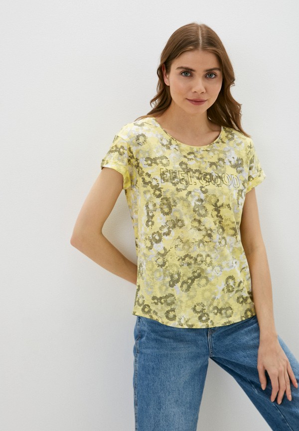 женская футболка betty & co, желтая