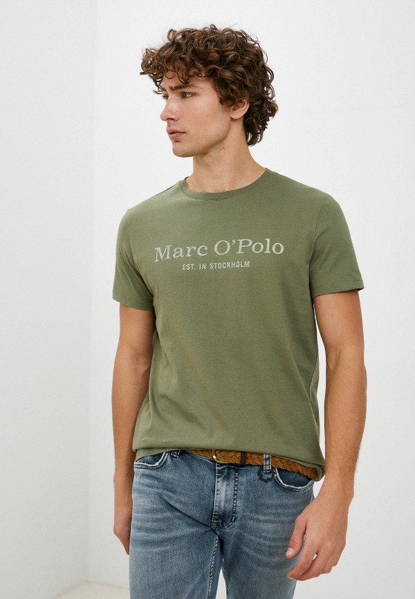 мужская футболка marc o’polo, хаки